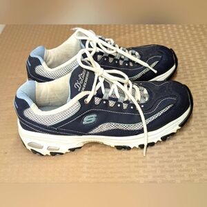 Skechers Women's Size 9 Navy Athletic Shoes Good Condition